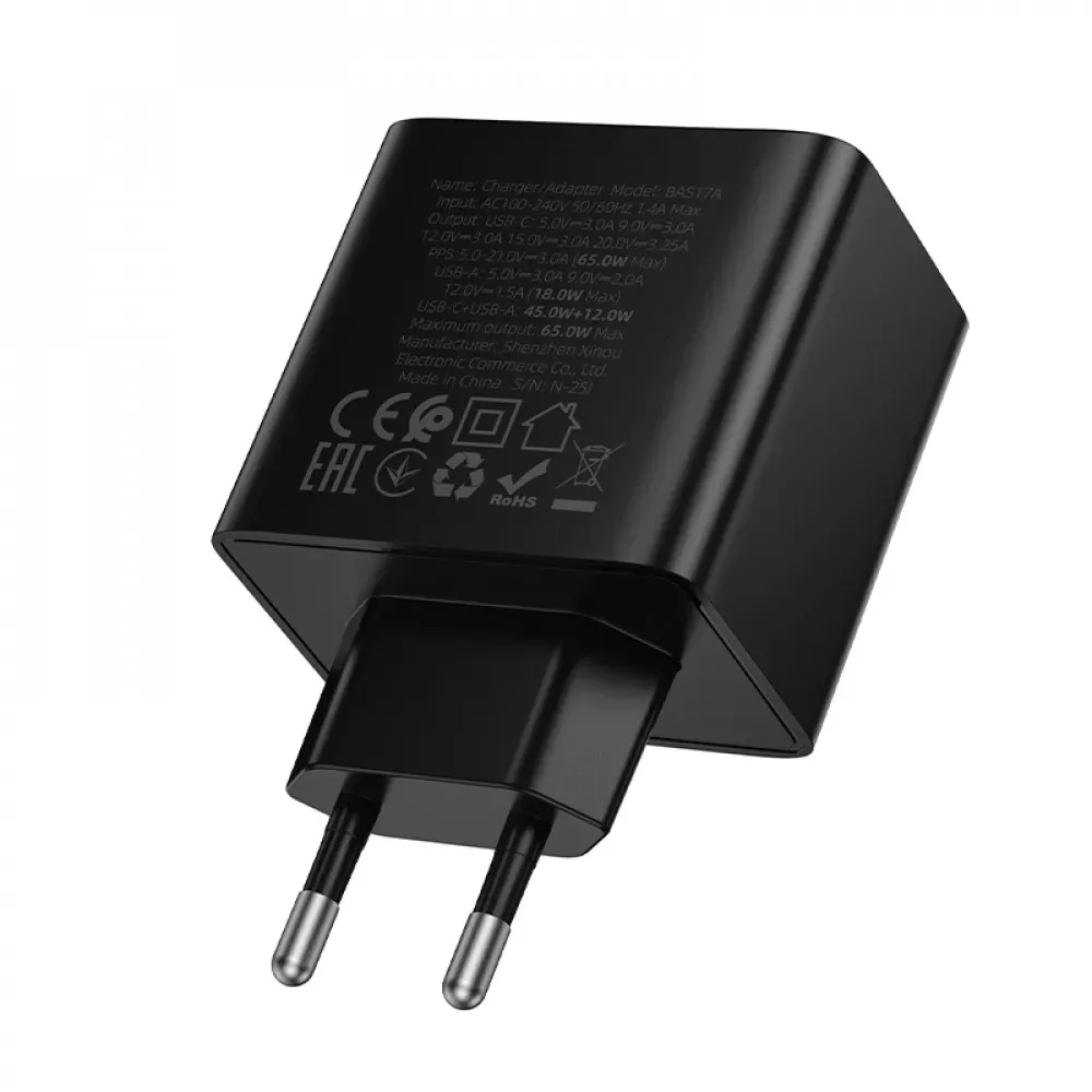 Home Charger 65W 1PD 1U Borofone BAS17A — фото 7