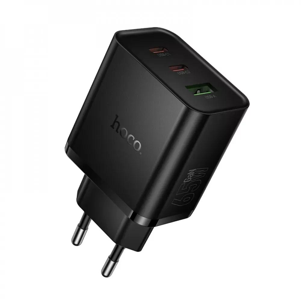 Home Charger 65W GaN 2PD QC 3.0 Hoco N75 — Hoco