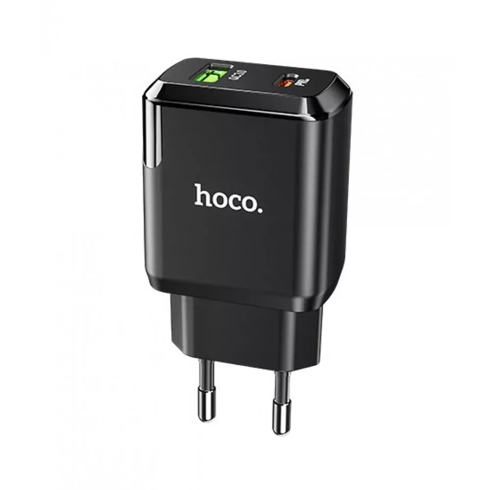 Home Charger | 20W | PD | QC3.0 — Hoco N5 — Black — Hoco
