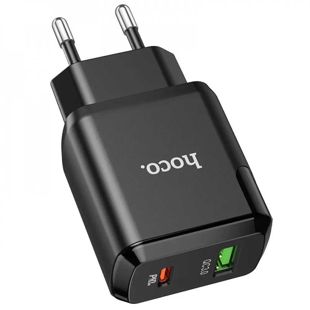 Home Charger | 20W | PD | QC3.0 — Hoco N5 — Black — фото 6