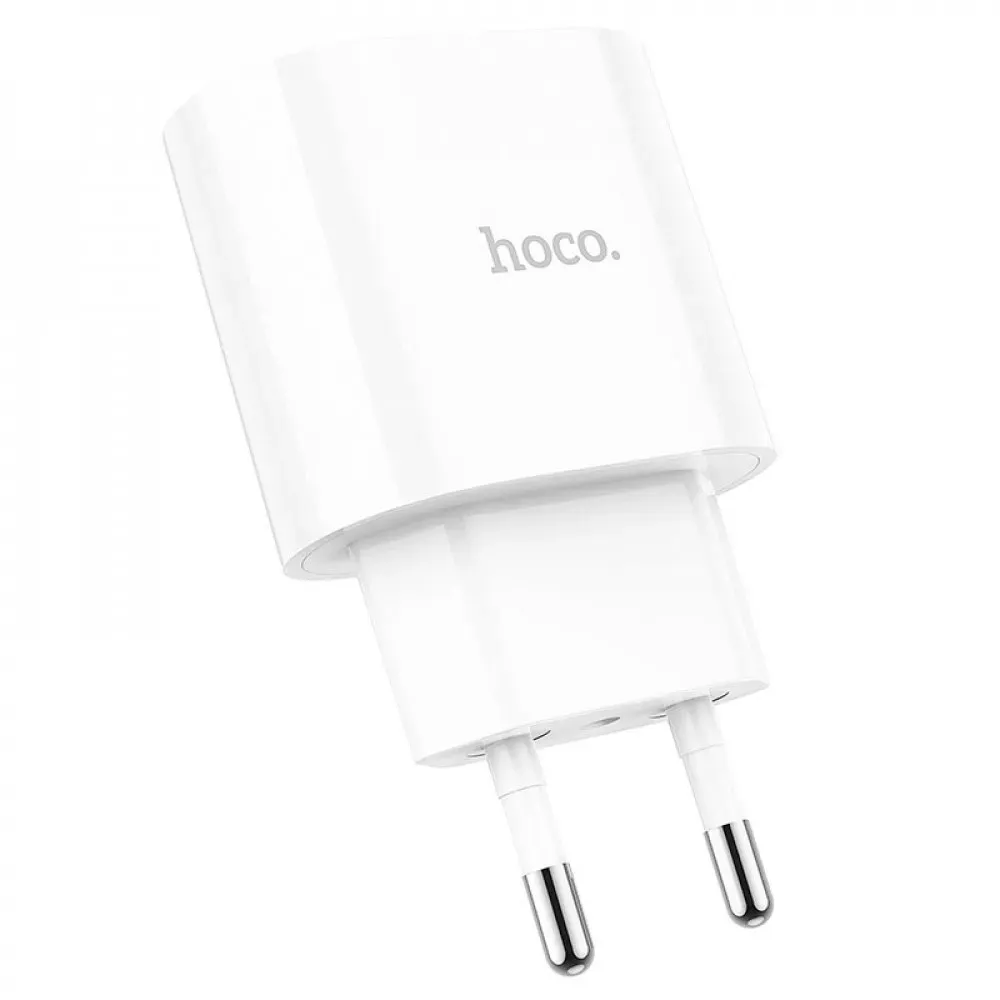 Home Charger 20W PD QC3.0 C to Lightning Cable Hoco C95A — White — фото 7