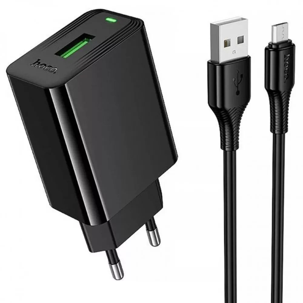 Home Charger 2.1A 1U Micro Cable (1m) Hoco CS92A — Hoco