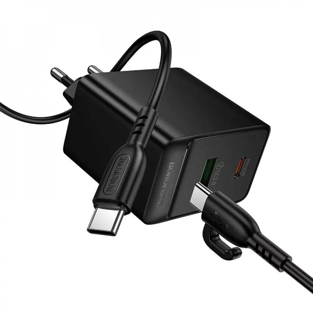 Home Charger 65W PD QC3.0 C to C Cable Borofone BAS17A — фото 5