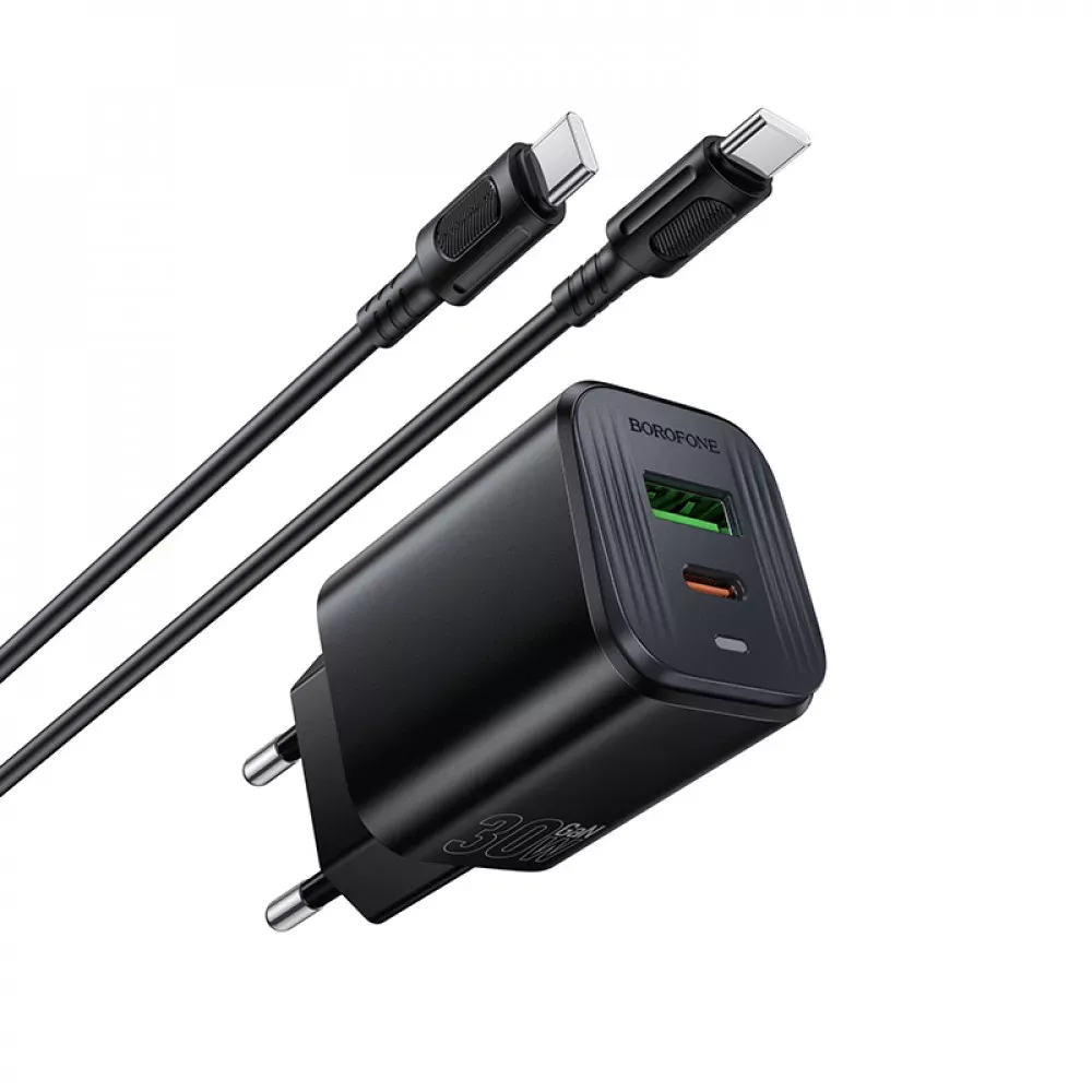 Home Charger | 30W | PD | QC3.0 | C to C Cable — Borofone BAS85A — фото 6
