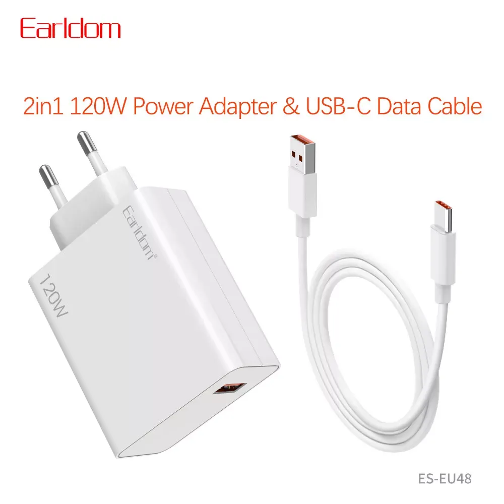 Home Charger | 120W | 1U | USB C Cable — Earldom ES-EU48 — фото 12