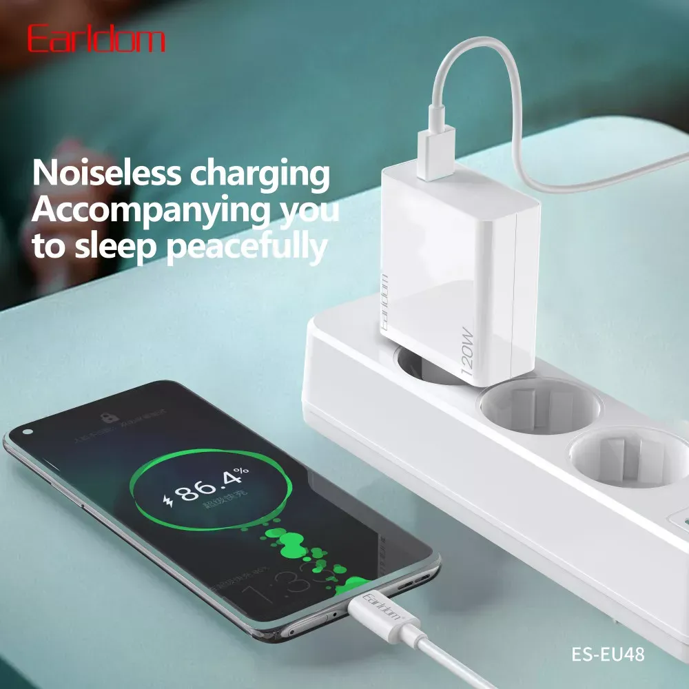 Home Charger | 120W | 1U | USB C Cable — Earldom ES-EU48 — фото 15