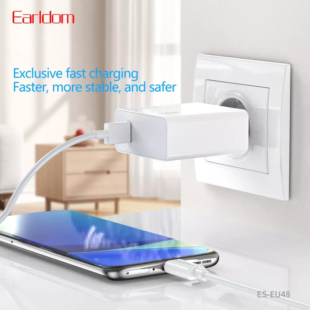 Home Charger | 120W | 1U | USB C Cable — Earldom ES-EU48 — фото 10