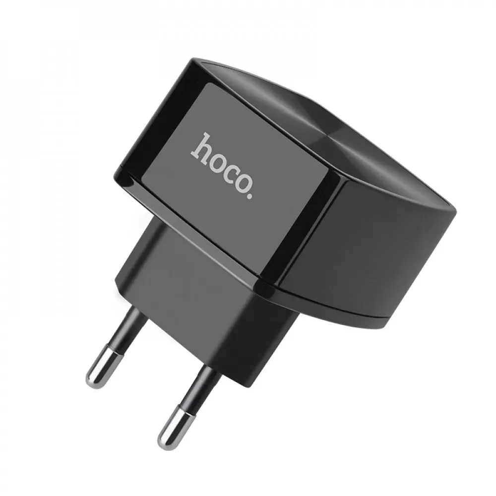 Home Charger | 18W | QC3.0 | USB C Cable — Hoco C70A — Black — фото 5