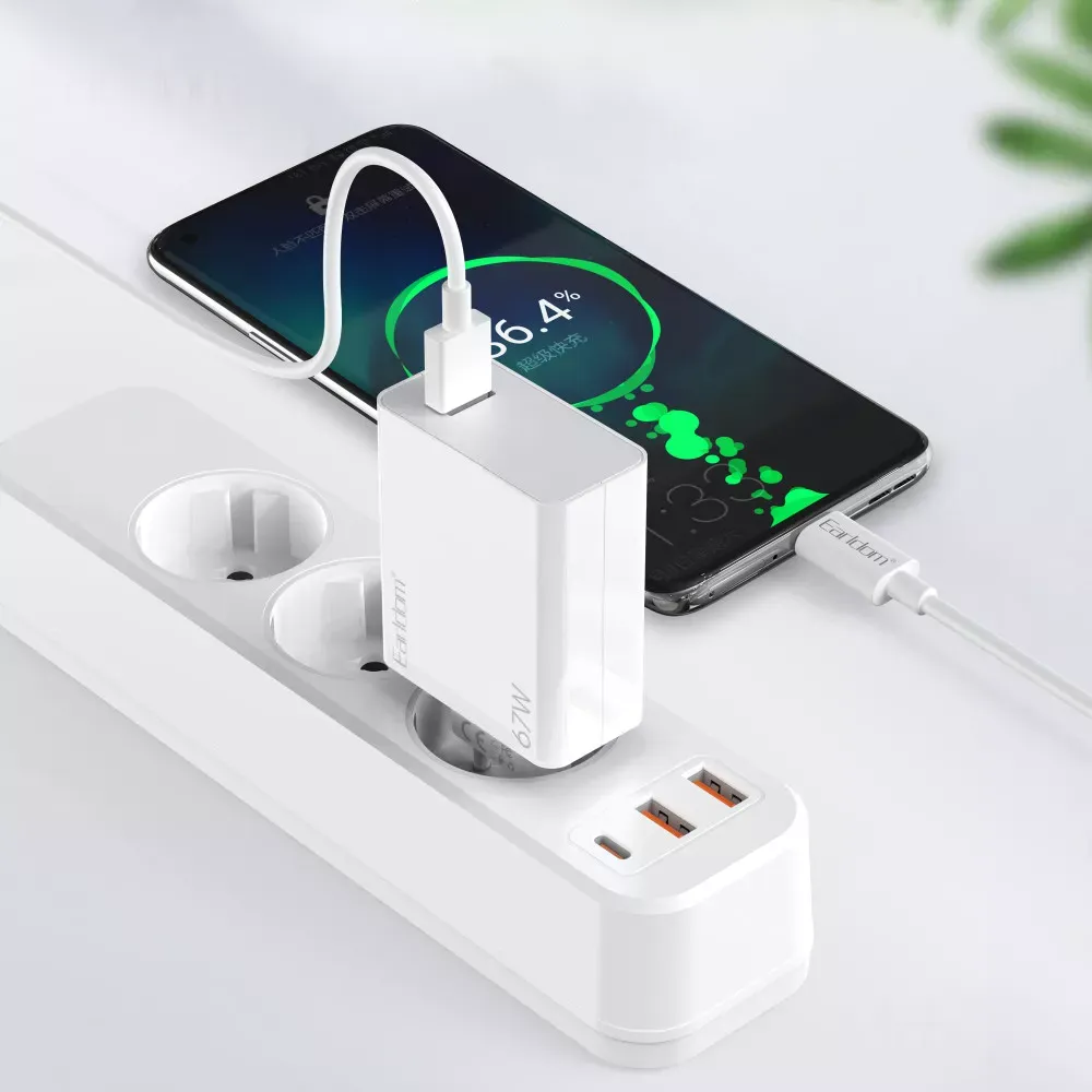 Home Charger | 67W | PD | USB C Cable — Earldom ES-EU47 — фото 8