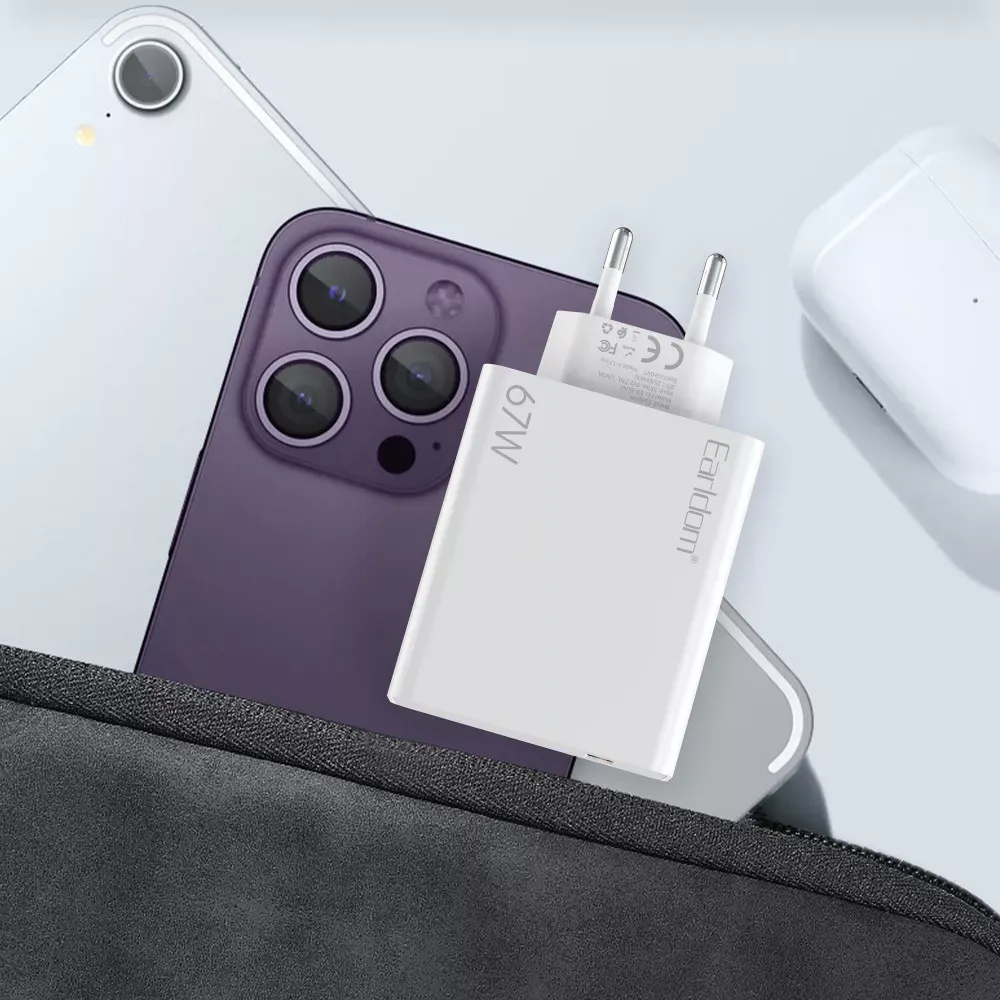 Home Charger | 67W | PD | USB C Cable — Earldom ES-EU47 — фото 9