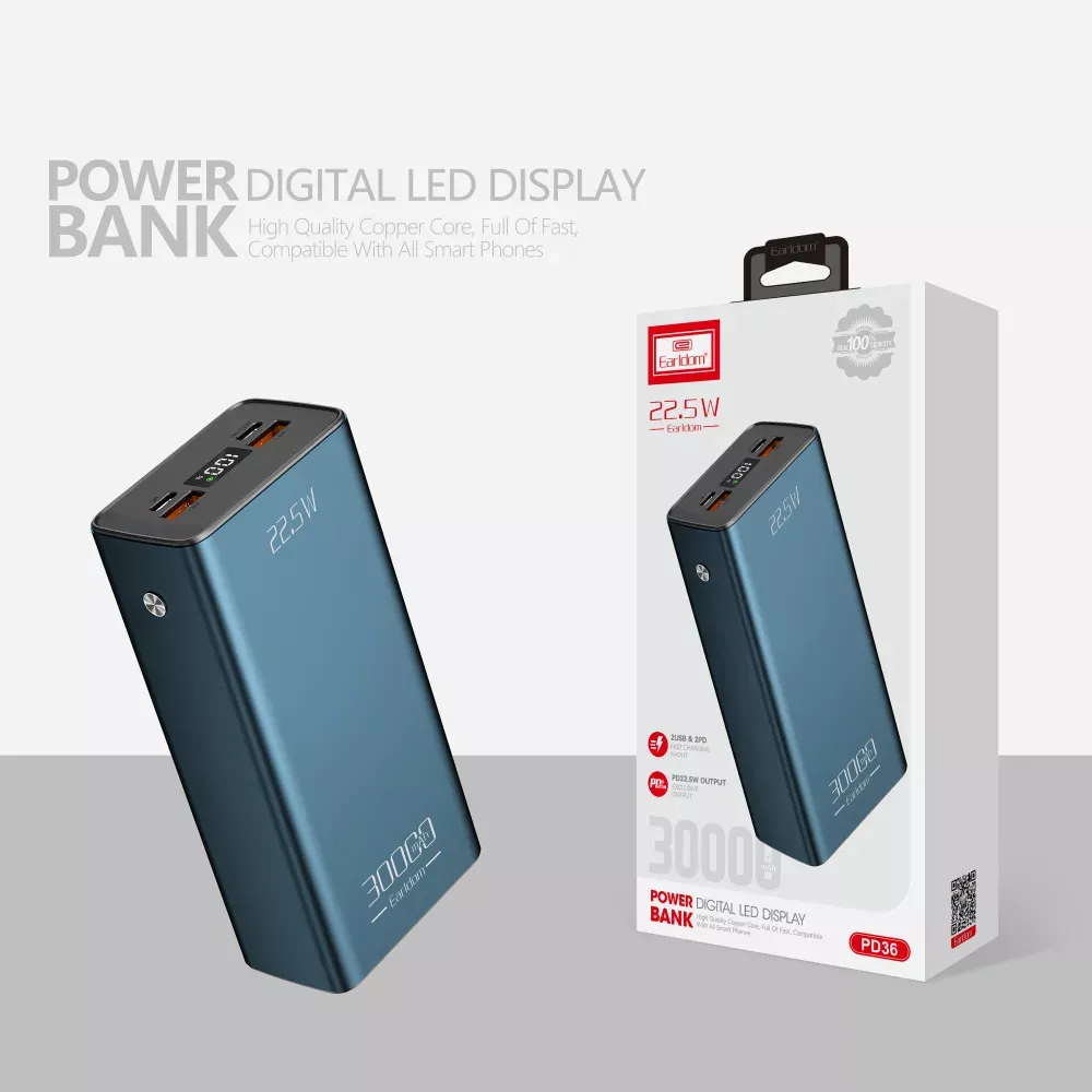 Power Bank 30000 mAh | 22.5W — Earldom ET-PD36 — фото 3
