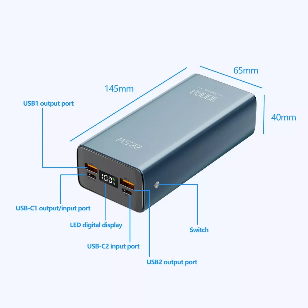 Power Bank 30000 mAh | 22.5W — Earldom ET-PD36 — фото 5