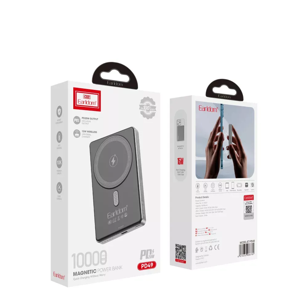 Power Bank 10000 mAh — Earldom ET-PD49 — фото 4