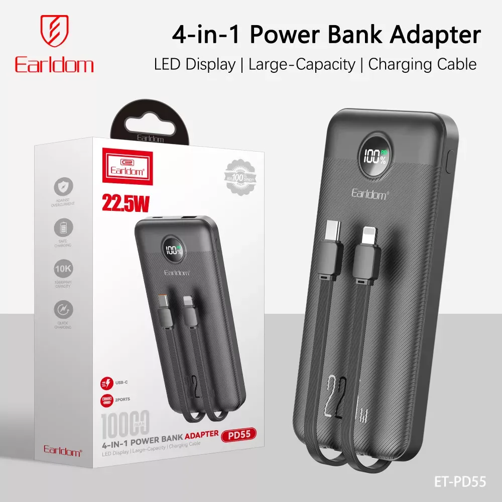 Power Bank 10000 mAh — Earldom ET-PD55 — фото 9