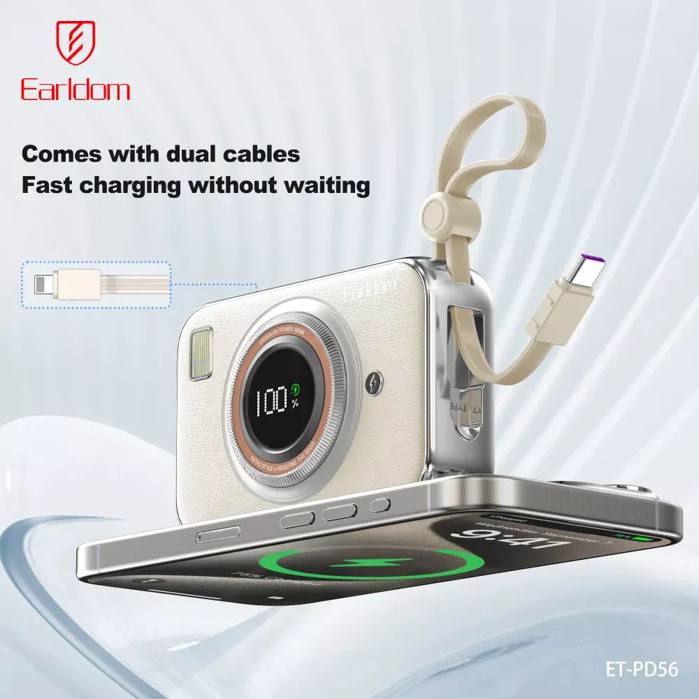 Power Bank 10000 mAh — Earldom ET-PD56  — White — Earldom