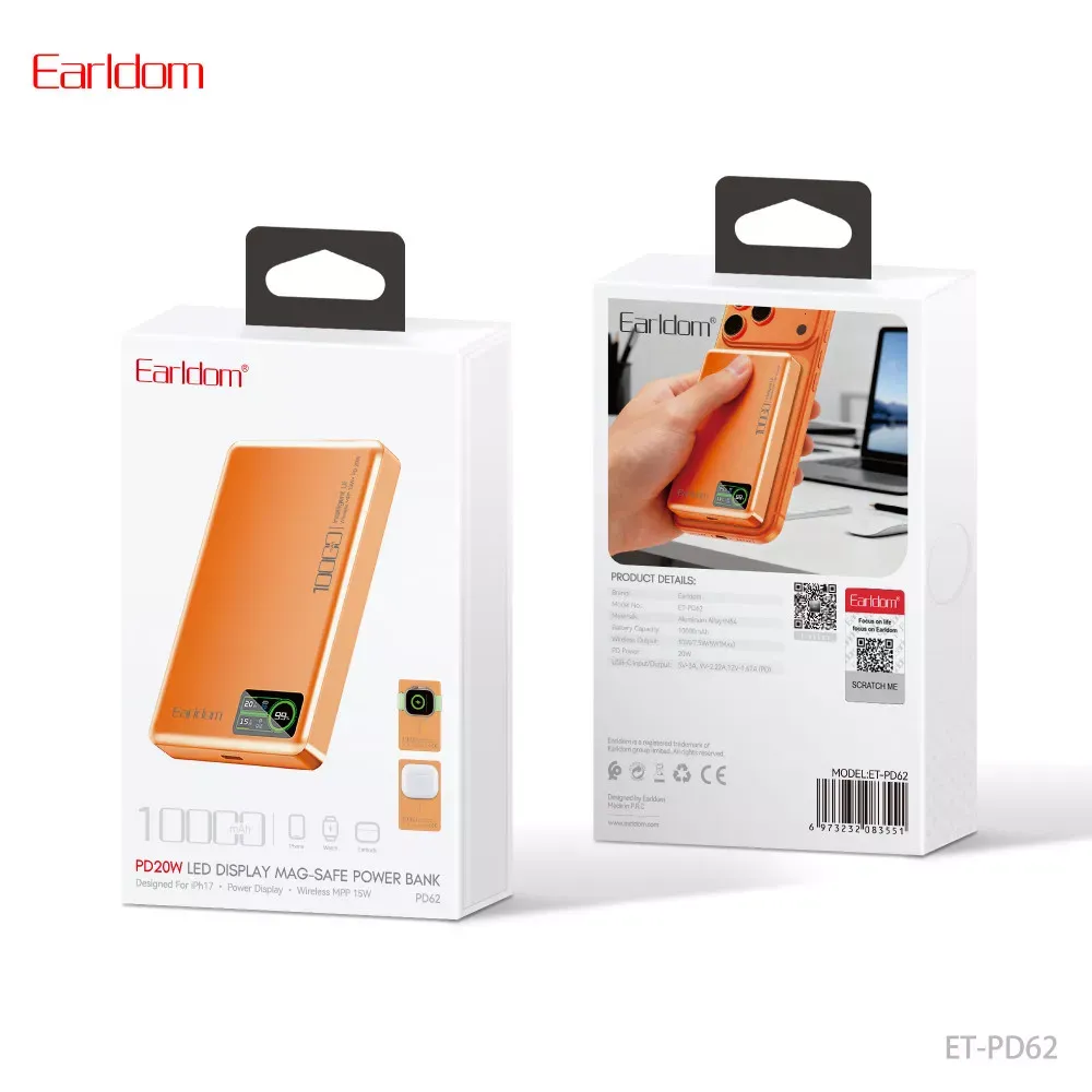 Power Bank 10000 mAh — Earldom ET-PD62 — фото 3