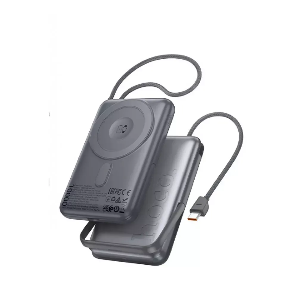 Power Bank 10000 mAh — Hoco Q43 — Metal Gray