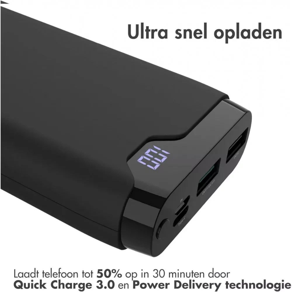 Power Bank 20000 mAh | PD20W — Imoshion — Black — фото 4