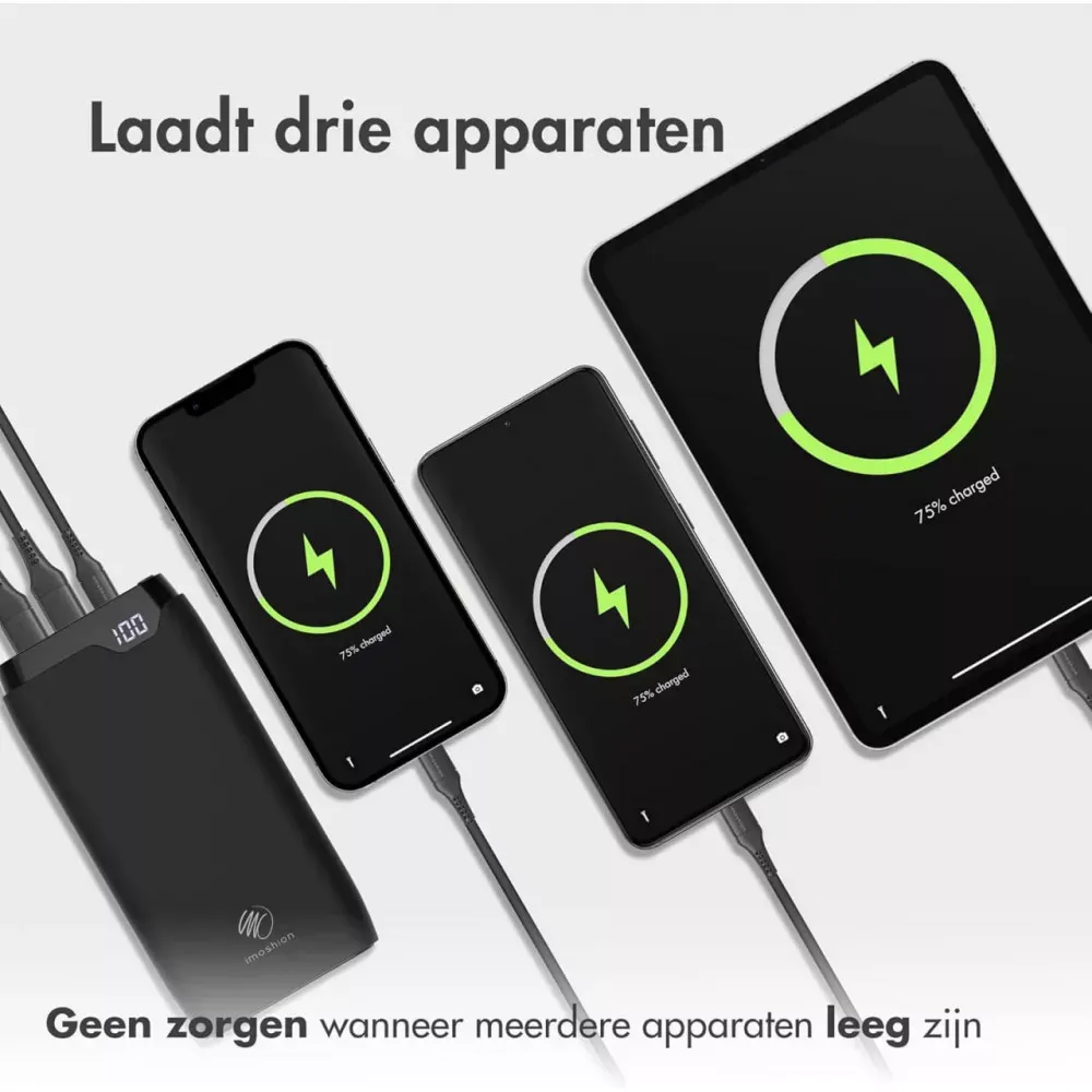 Power Bank 20000 mAh | PD20W — Imoshion — Green — фото 7