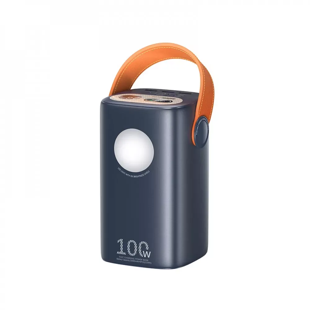 Power Bank 60000 mAh 100W+22.5W— Remax RPP-100  with light Fast charging  — Blue — Remax