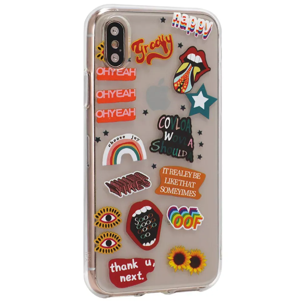 Stickers Series TPU Case iPhone XS Max — Design 10