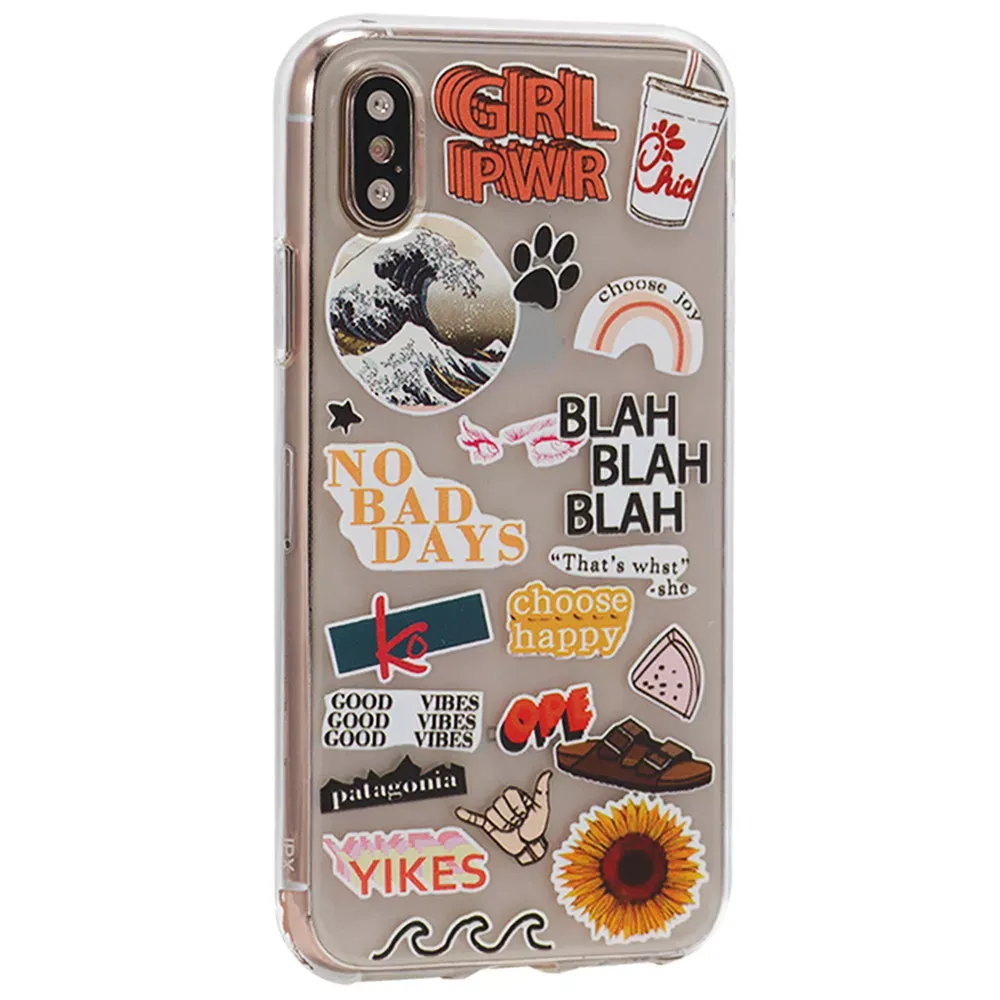 Stickers Series TPU Case iPhone XS Max — Design 12