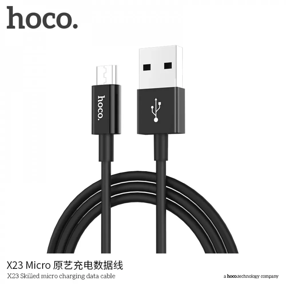 Кабель Micro 2A Hoco X23 — Black — фото 5