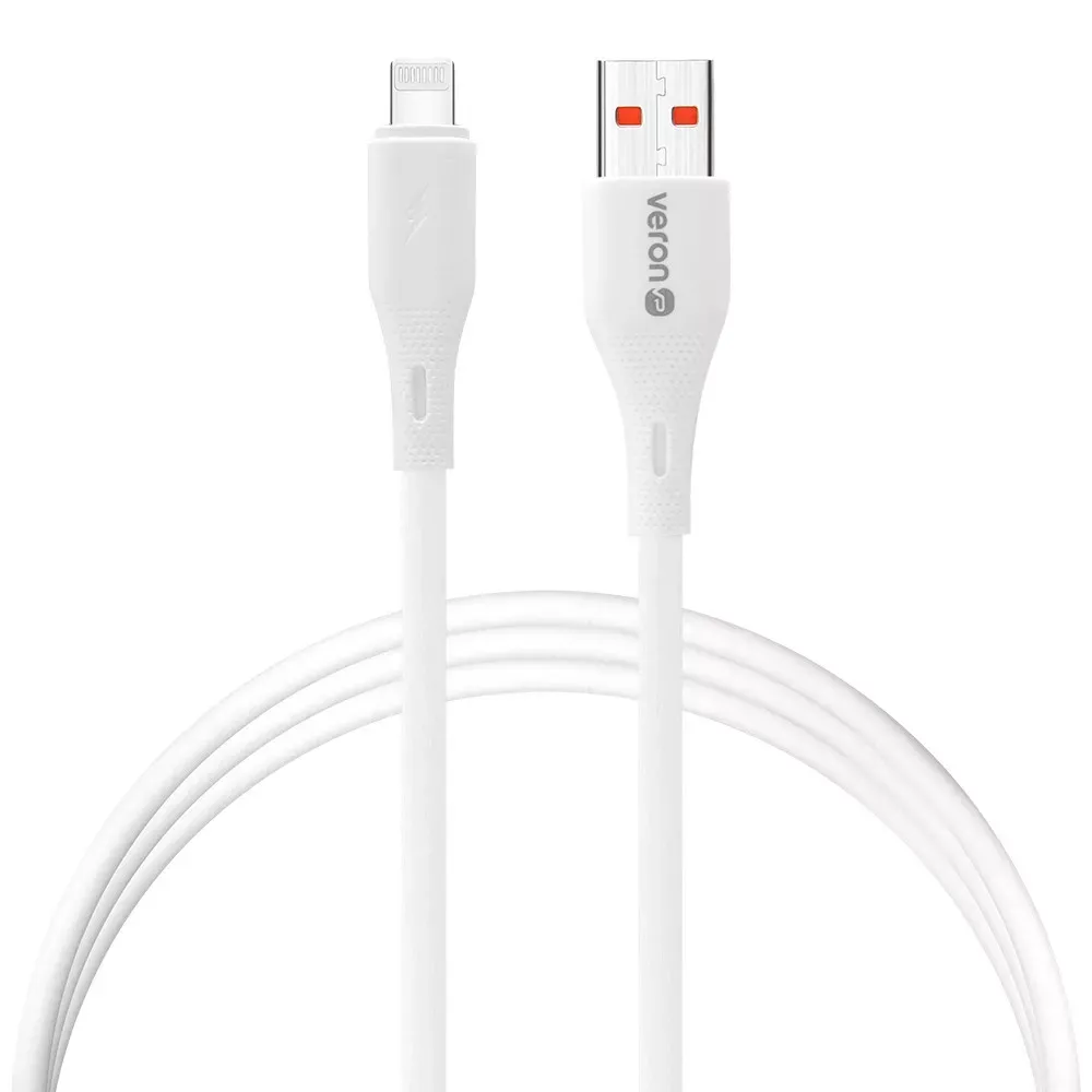Silicone Cable Lightning 27W (1m) — Veron SL-X82 — White — VERON