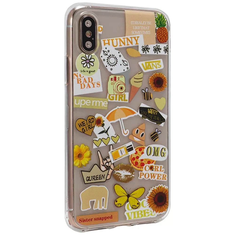 Stickers Series TPU Case iPhone XS Max — Design 14
