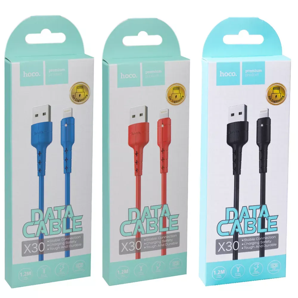 Кабель Lightning 2A Hoco X30 Black — Black — фото 3