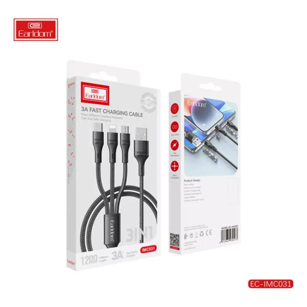 Cable 3 in 1 2.4A — Earldom EC-IMC031 — фото 3