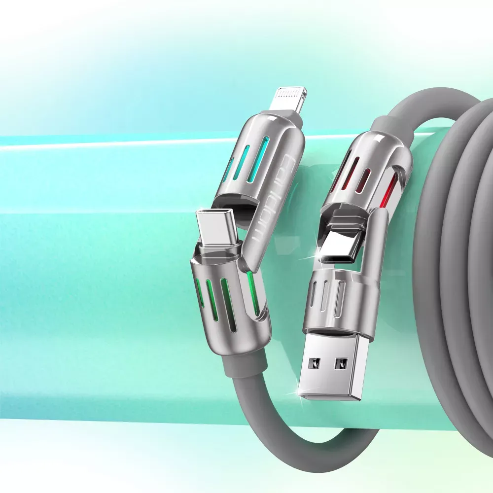 Silicone Cable 4 in 1 240W — Earldom EC-IC02 — фото 5