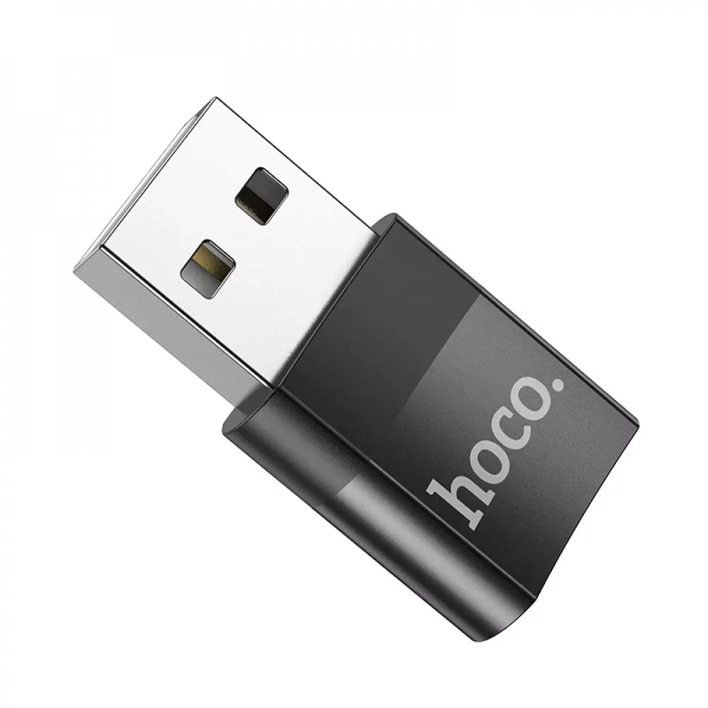 Adapter USB A To USB C Hoco UA17 — Black — фото 5