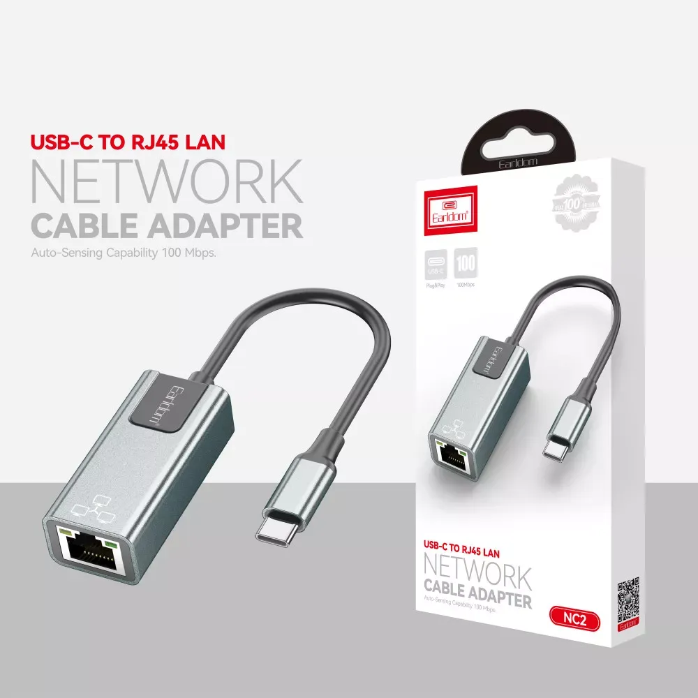 USB C Ethernet Adapter 100 gigabit — Earldom ET-NC2 — фото 3
