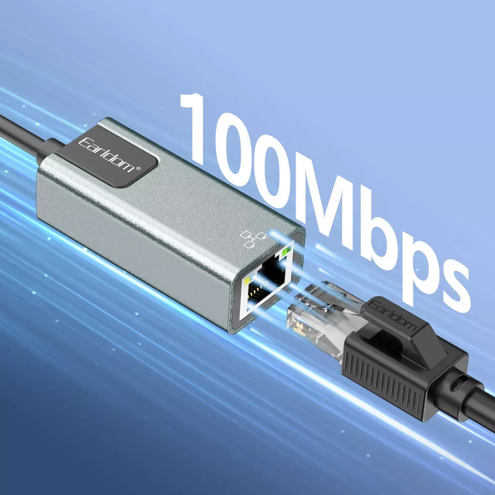 USB C Ethernet Adapter 100 gigabit — Earldom ET-NC2 — фото 7