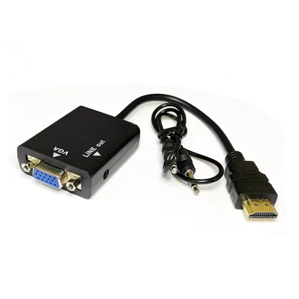 Переходник HDMI - VGA Black — фото 3