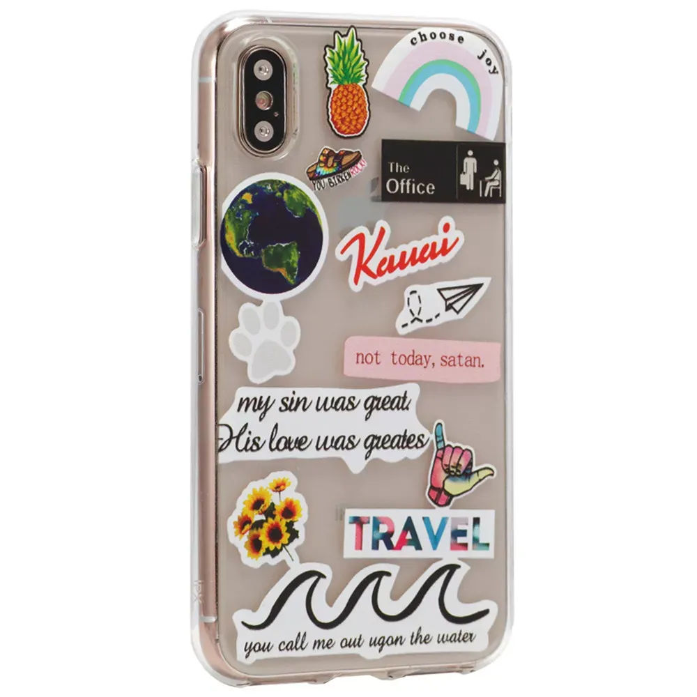 Stickers Series TPU Case iPhone XS Max — Design 4