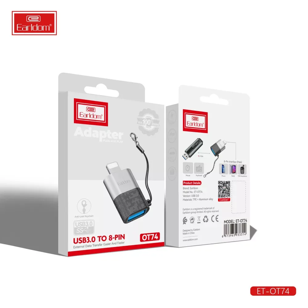 USB 3.0 to Lightning Adapter OTG Earldom ET-OT74 — фото 4