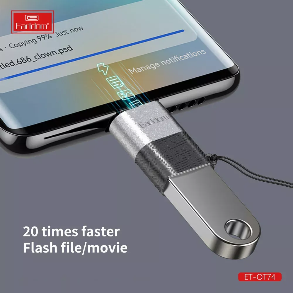 USB 3.0 to Lightning Adapter OTG Earldom ET-OT74 — фото 5