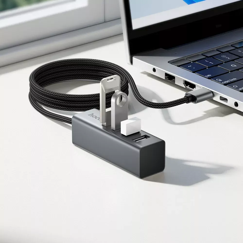 USB HUB Hoco HB1A / USB To 4 USB — фото 5