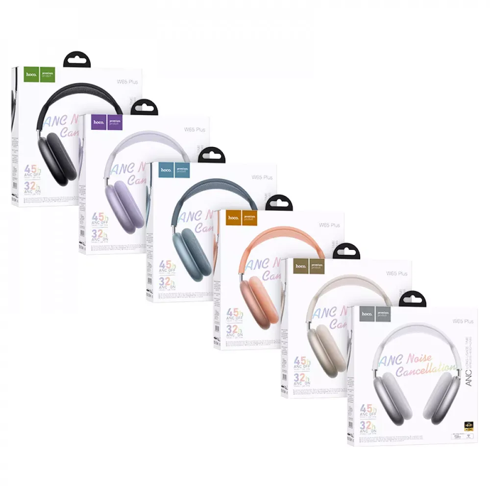 Bluetooth Headphones — Hoco W65 Plus — Purple — фото 3