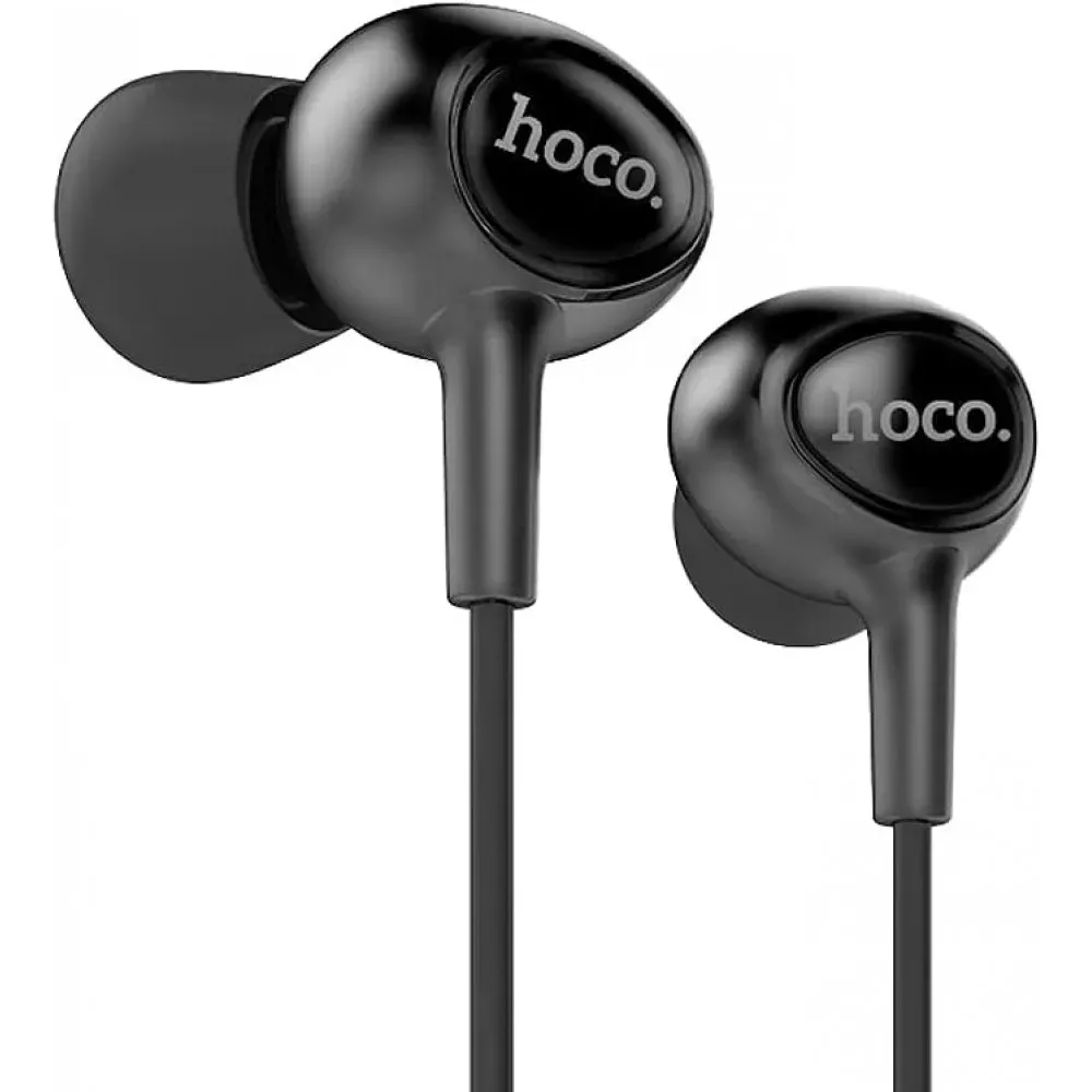3.5mm Earphones With Mic Hoco M3 — Black — Hoco