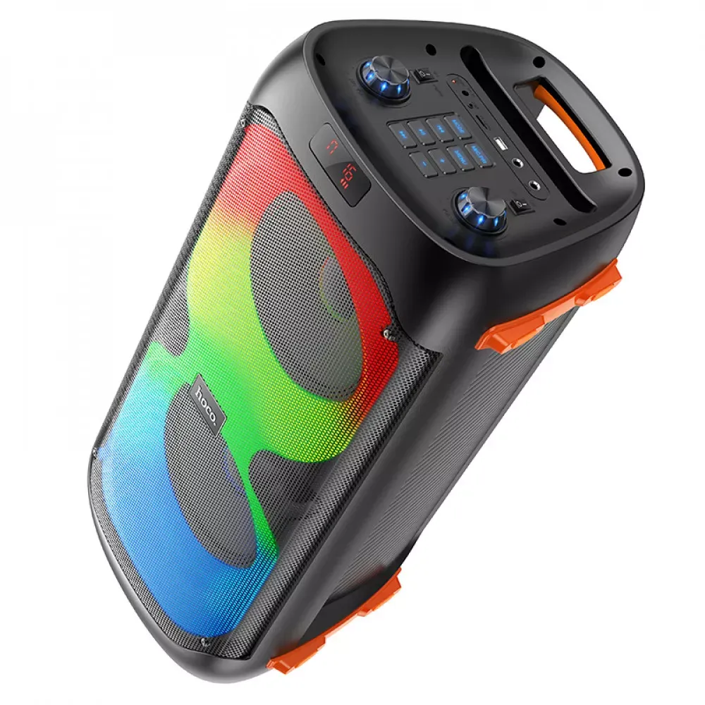 Bluetooth Speaker & 2 Microphones — Hoco BS53 Manhattan__ — Black — фото 5