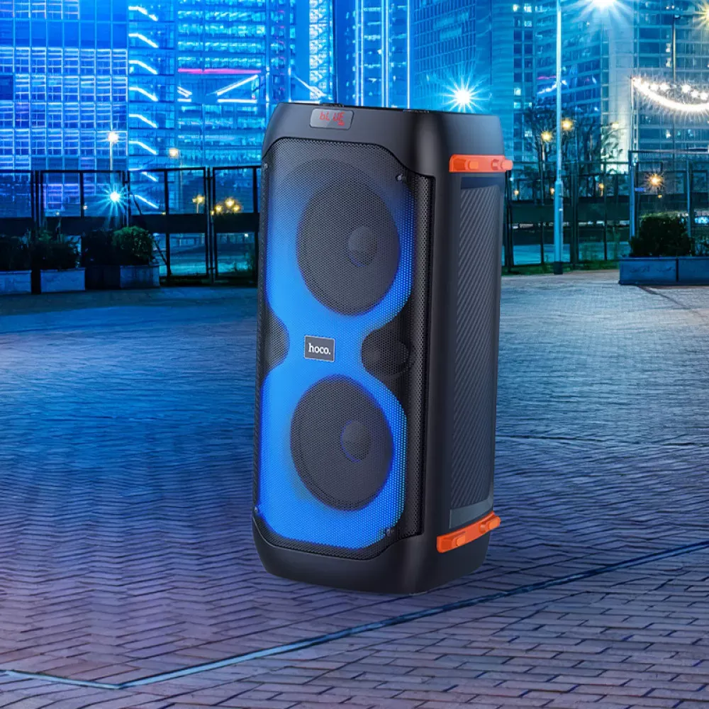 Bluetooth Speaker & 2 Microphones — Hoco BS53 Manhattan__ — Black — фото 10