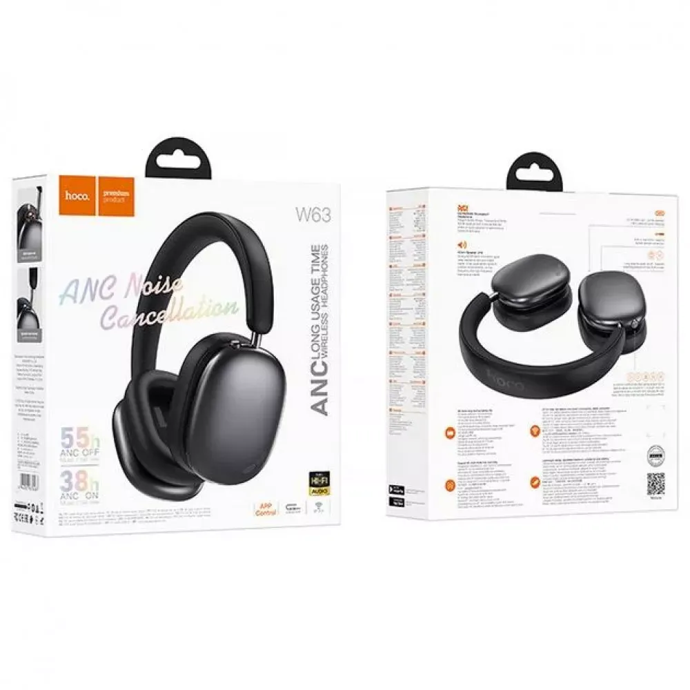Навушники Bluetooth Hoco W63 — Black — фото 3