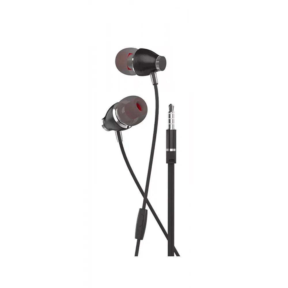 Навушники з мікрофоном 3.5mm  Hoco M28 Ariose — Metal Gray — Hoco