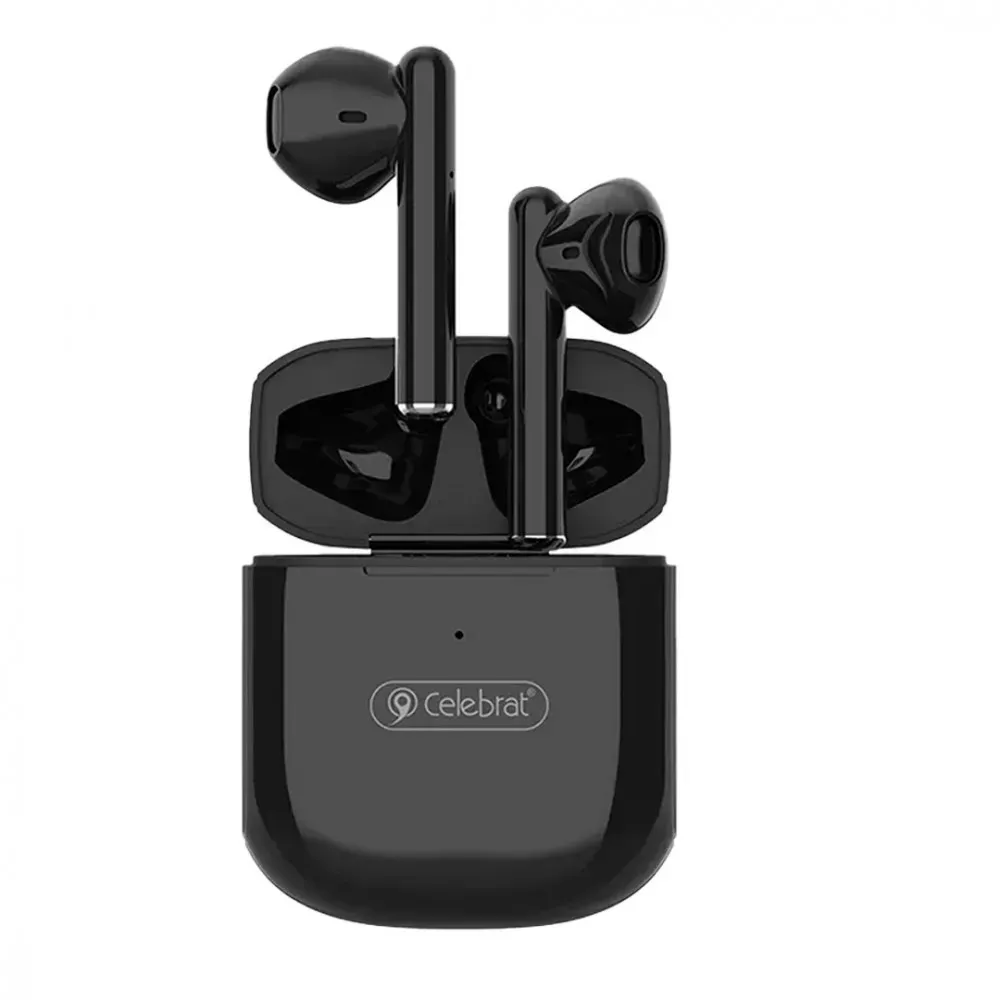 Bluetooth гарнітура TWS — Celebrat W16 — Black — Celebrat