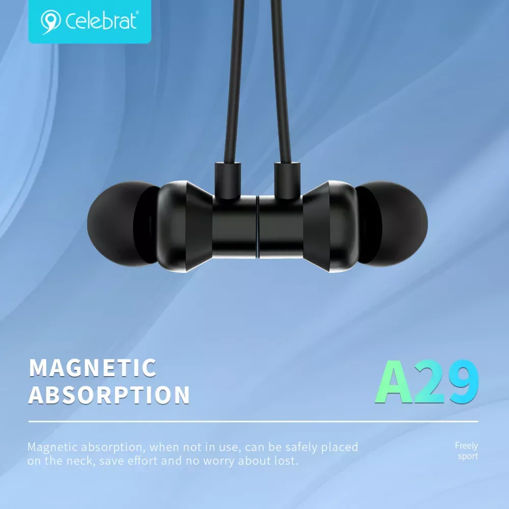 Навушники Bluetooth Celebrat A29 — Black — фото 4