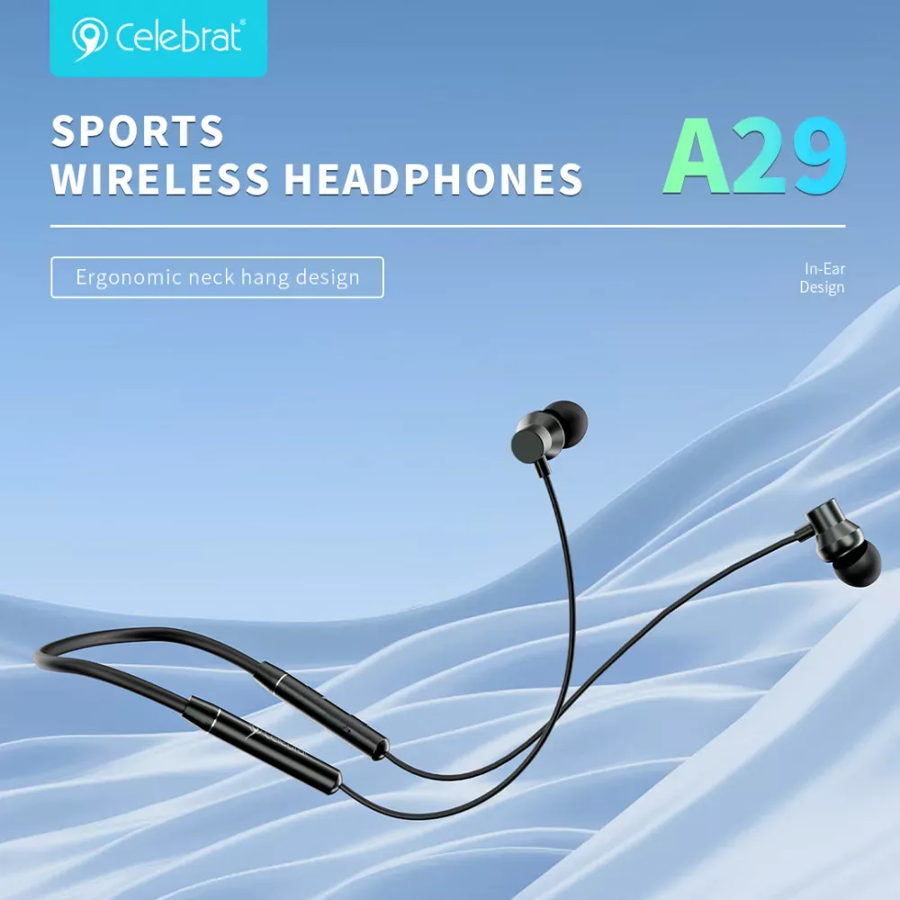Навушники Bluetooth Celebrat A29 — Black — фото 6