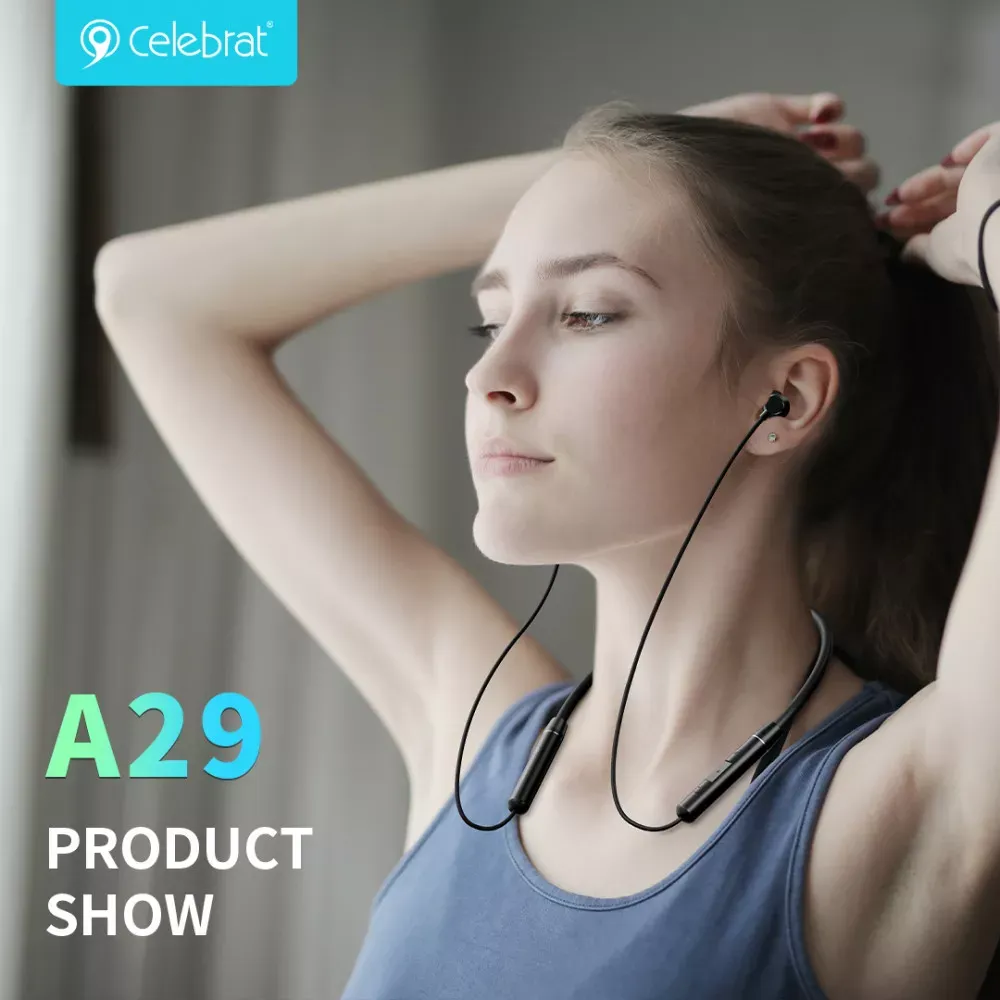 Навушники Bluetooth Celebrat A29 — Black — фото 7